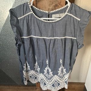 Abercrombie and Fitch chambray blouse